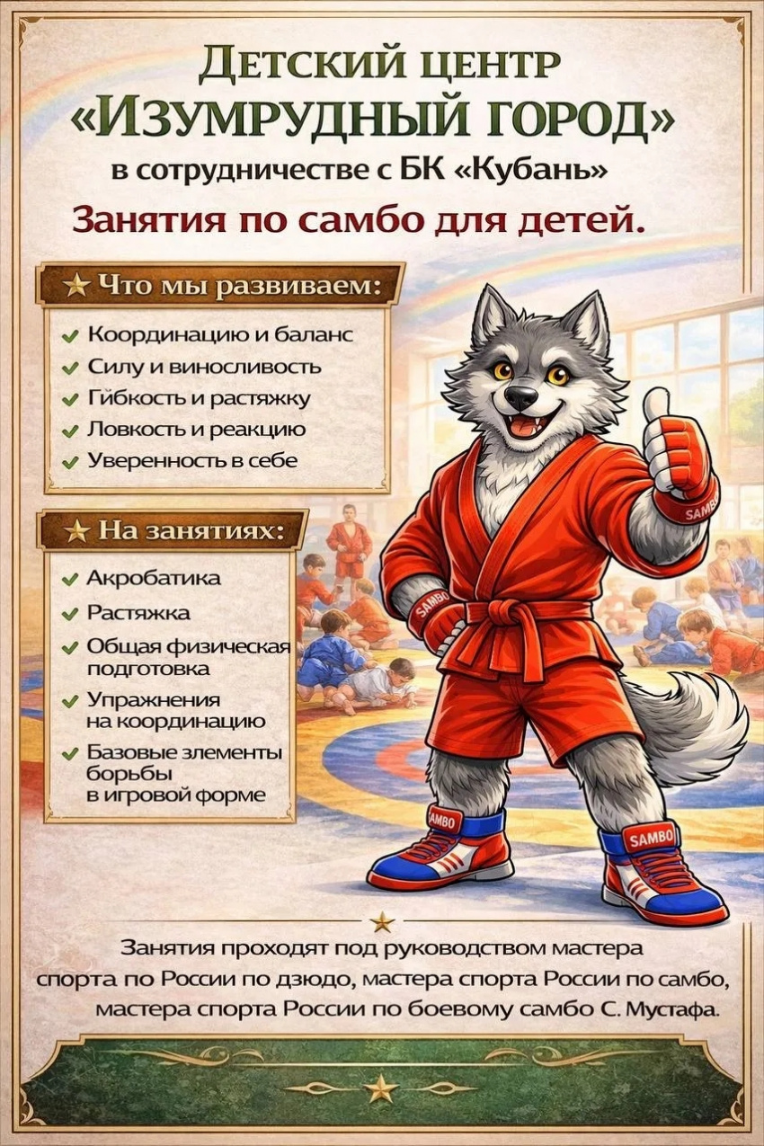ЗАНЯТИЯ ПО САМБО ДЛЯ ДЕТЕЙ